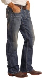 RRMD0SRZPH MEN&#39;S ROCK &amp; ROLL RELAXED STRAIGHT JEANS