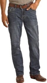 MTB3563 MEN&#39;S ROCK &amp; ROLL HOOEY RELAXED STACKABLE BOOTCUT JEAN