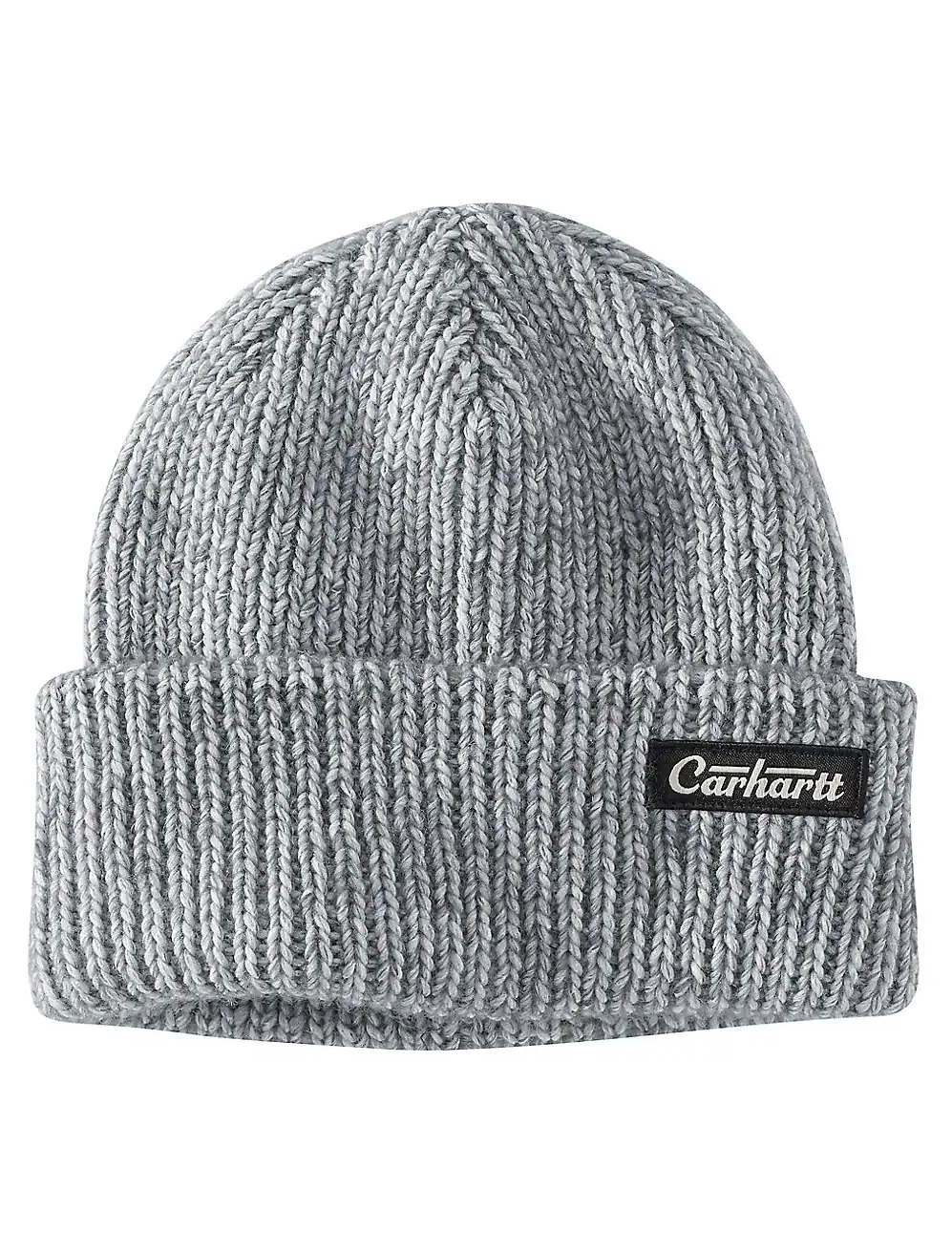105966-E74 CARHARTT RIB KNIT CARHARTT PATCH BEANIE