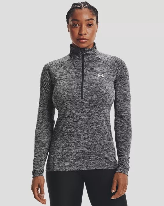 1320128-010 WOMEN&#39;S UA TECH TWIST 1/2 ZIP