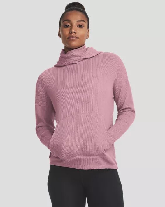 1373286-697 WOMEN&#39;S UNDER ARMOUR WAFFLE FUNNEL HOODY