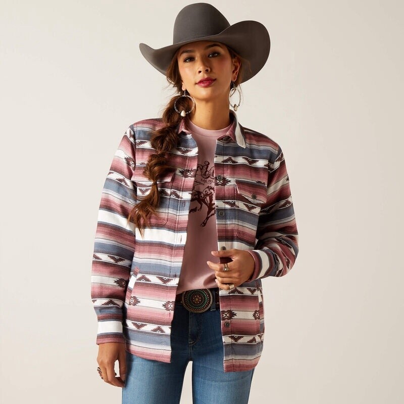10047879 WOMEN&#39;S ARIAT SERAPE SHIRT JACKET SHACKET