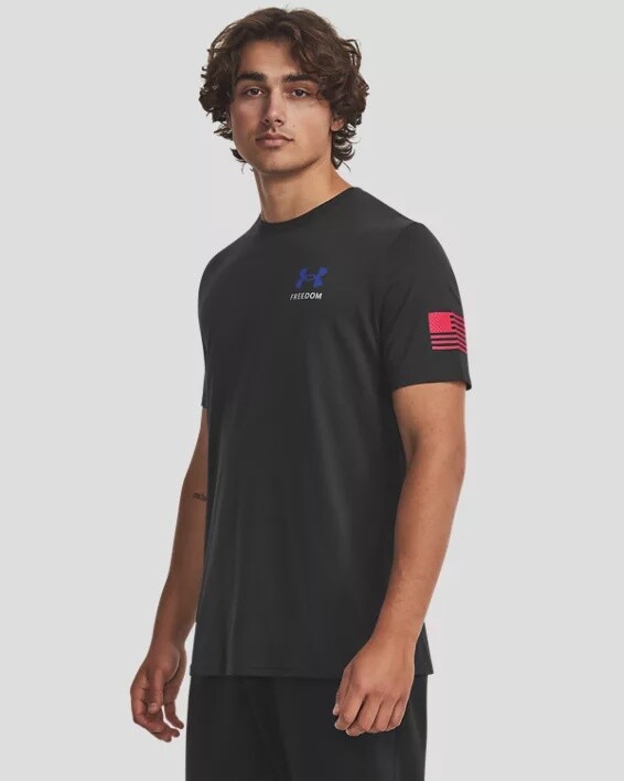 1370818-003 MEN&#39;S UNDER ARMOUR FREEDOM BANNER SHORT SLEEVE TEE