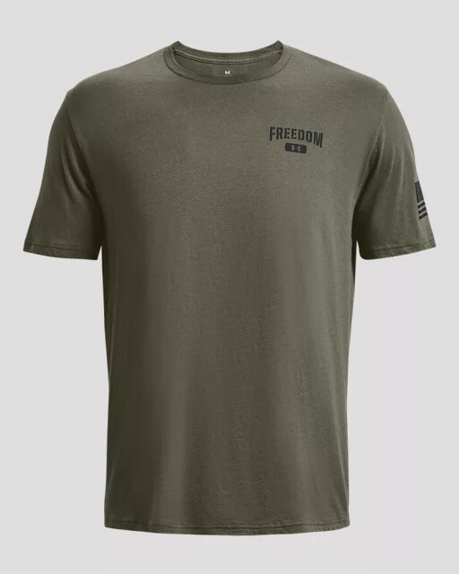 1379216-390 MEN&#39;S UNDER ARMOUR SHORT SLEEVE FREEDOM AMP TEE