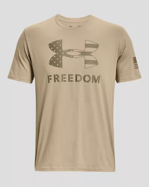 1370811-292 MEN&#39;S UNDER ARMOUR SHORT SLEEVE FREEDOM LOGO TEE