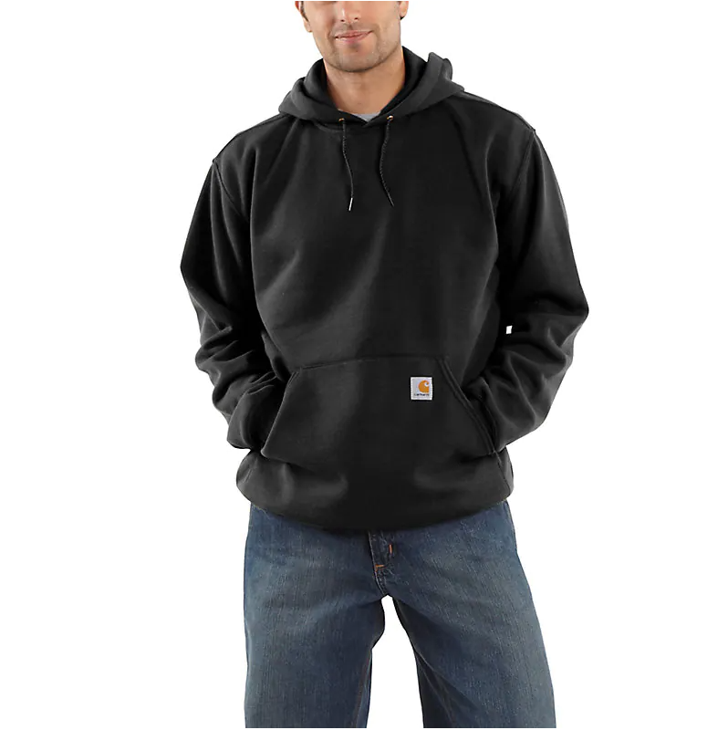 K121 BLK MEN&#39;S CARHARTT LOOSE FIT MIDWEIGHT HOODIE