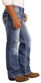 BB_9576 BOY'S ROCK &amp; ROLL REGULAR FIT BB GUN BOOTCUT JEANS