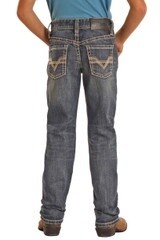 BB1RD02489 BOY'S ROCK &amp; ROLL SLIM FIT STRETCH STRAIGHT JEANS