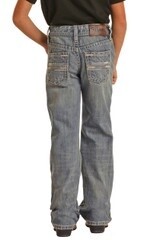 BB0BD02501 BOY'S ROCK &amp; ROLL REGULAR FIT STRETCH BOOTCUT JEANS