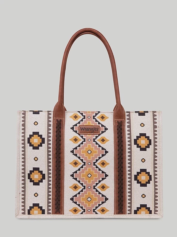 WG2202-8119 WRANGLER LARGE TOTE, COLOR: COFFEE