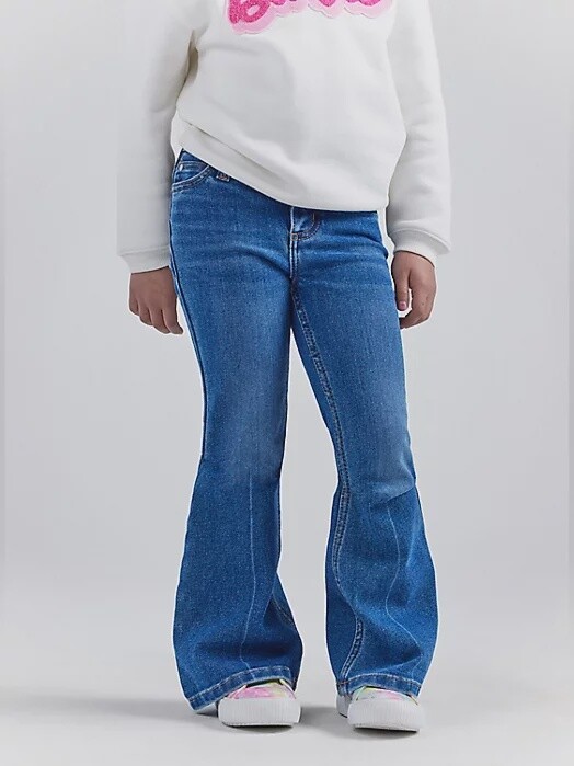 112345027 GIRL&#39;S WRANGLER X BARBIE FLARE JEAN