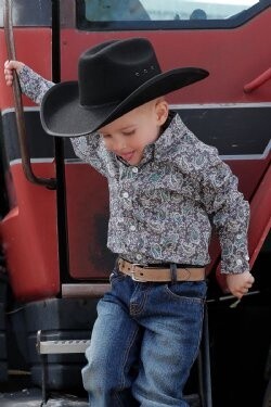 MTW7061317 TODDLER CINCH LONG SLEEVE PAISLEY PRINT BUTTON UP