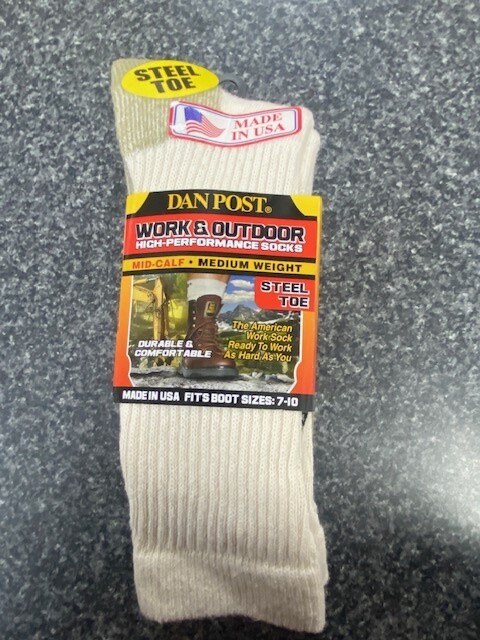 DWMS DAN POST MIDWEIGHT STEEL TOE WORK SOCK