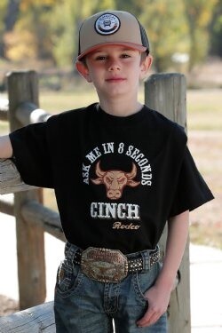 MTT7670134 BOY&#39;S CINCH SHORT SLEEVE ASK ME IN 8 SECONDS TEE