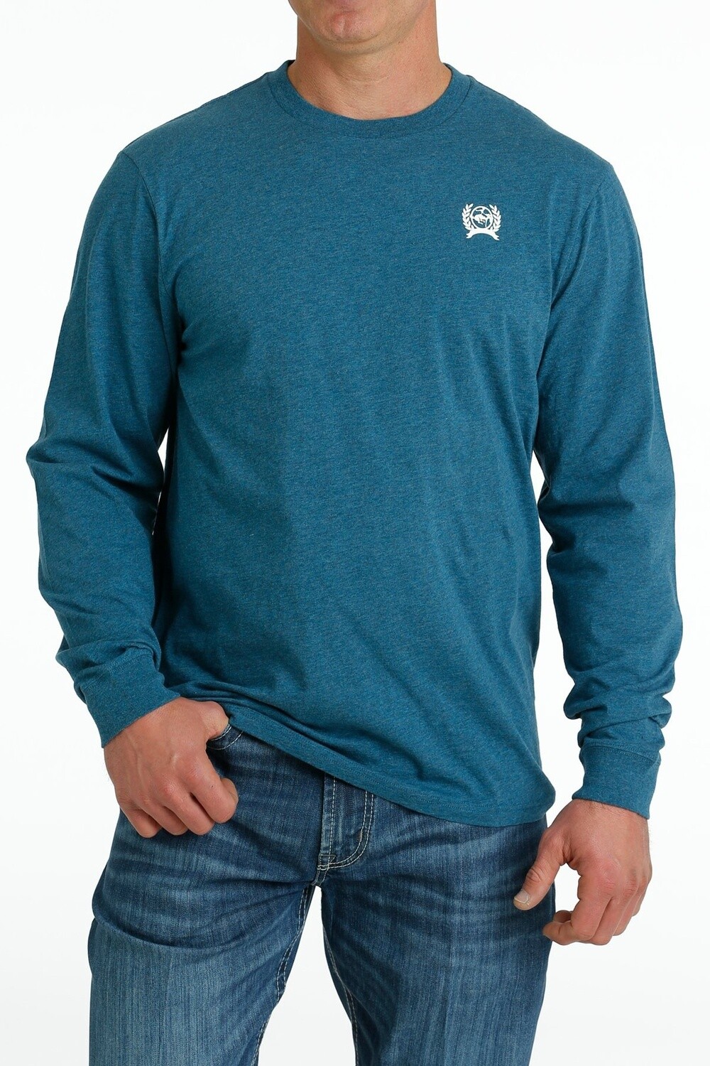 MTK1721010 MEN&#39;S CINCH LOGO LONG-SLEEVE TEE