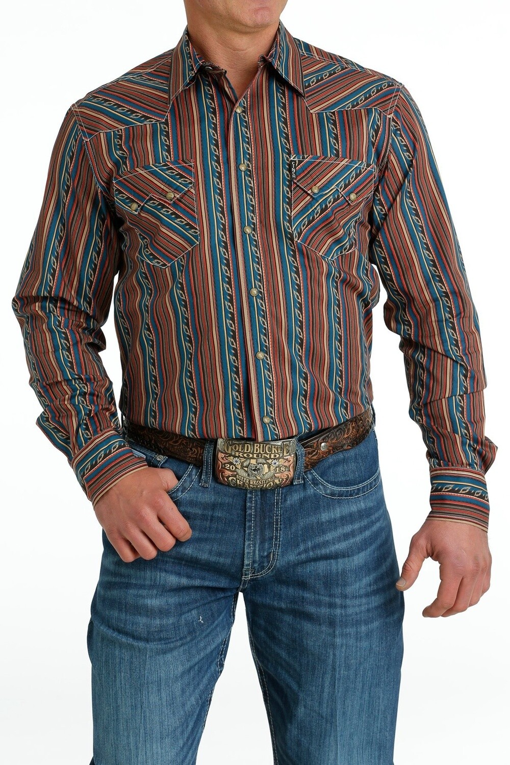 MTW1301069 MEN&#39;S CINCH LONG-SLEEVE MODERN FIT WESTERN SHIRT