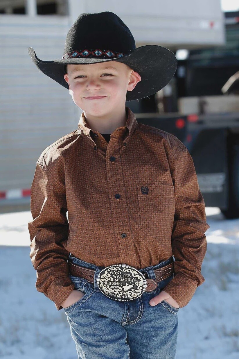 MTW7061266 TODDLER BOY&#39;S CINCH LONG SLEEVE BUTTON UP