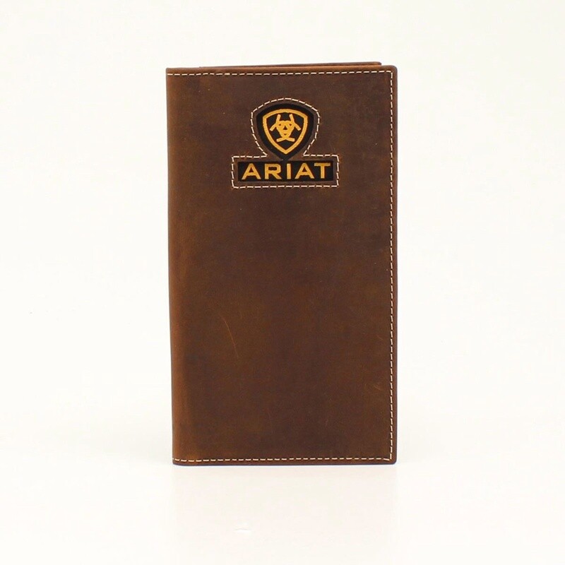 A3549444 ARIAT LOGO INLAY RODEO WALLET