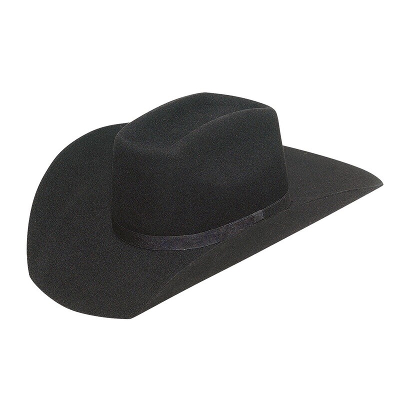 T7234201 YOUTH TWISTER BLACK FELT HAT