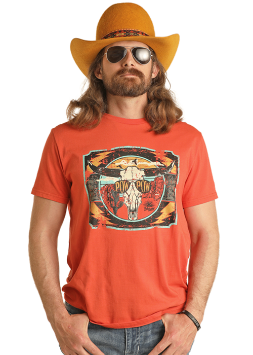 RRUT21R0J0 UNISEX ROCK &amp; ROLL DALE GRAPHIC S/S TEE