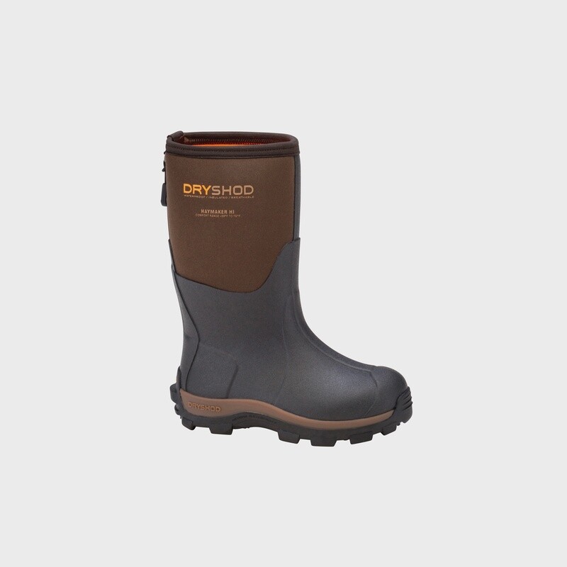 HAY-KD-BR KID'S DRYSHOD HAYMAKER RUBBER BOOT