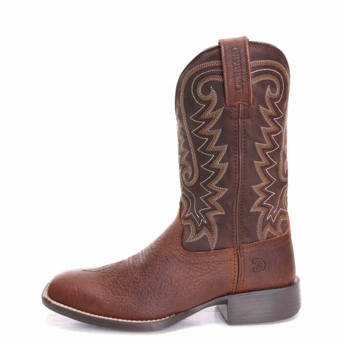 DDB0379 MEN'S DURANGO 11" BAY BROWN SQUARE-TOE WESTERN BOOT