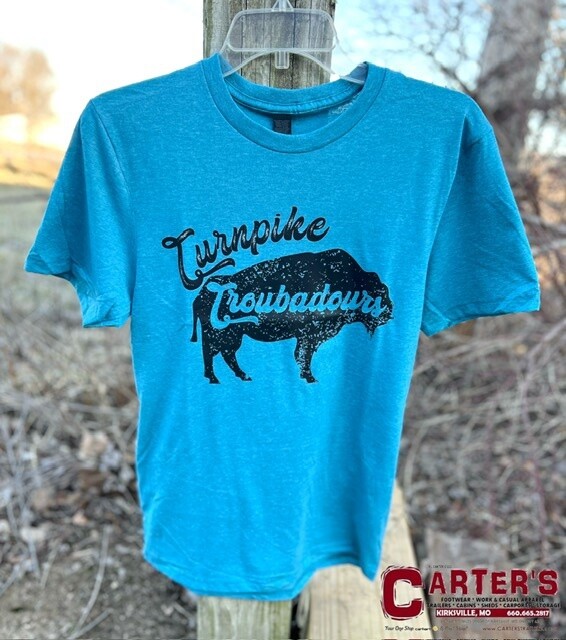 WOMEN&#39;S TURNPIKE TROUBADOURS TURQUOISE S/S TEE