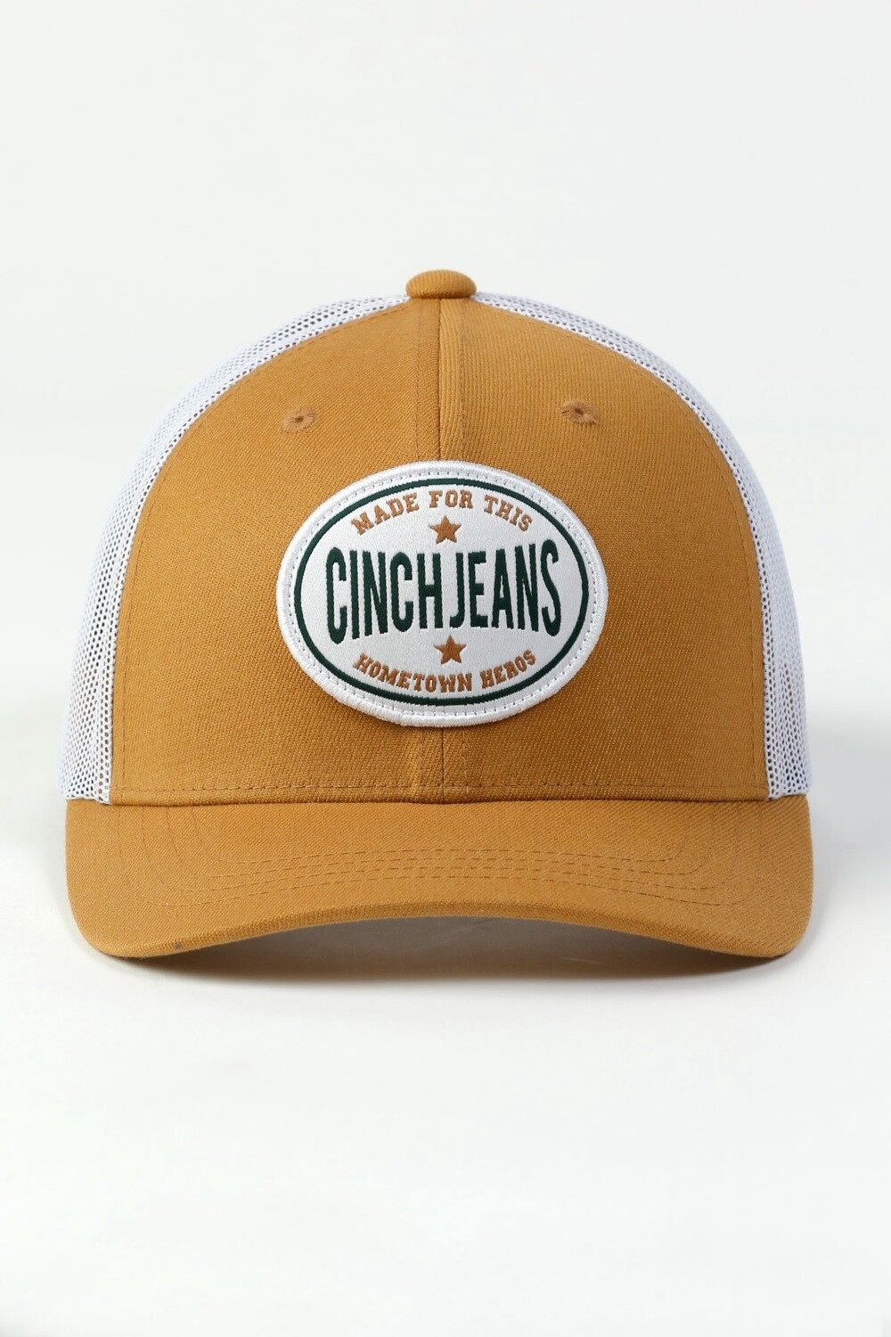 MCC0110010 MEN&#39;S CINCH TAN TRUCKER LOGO CAP