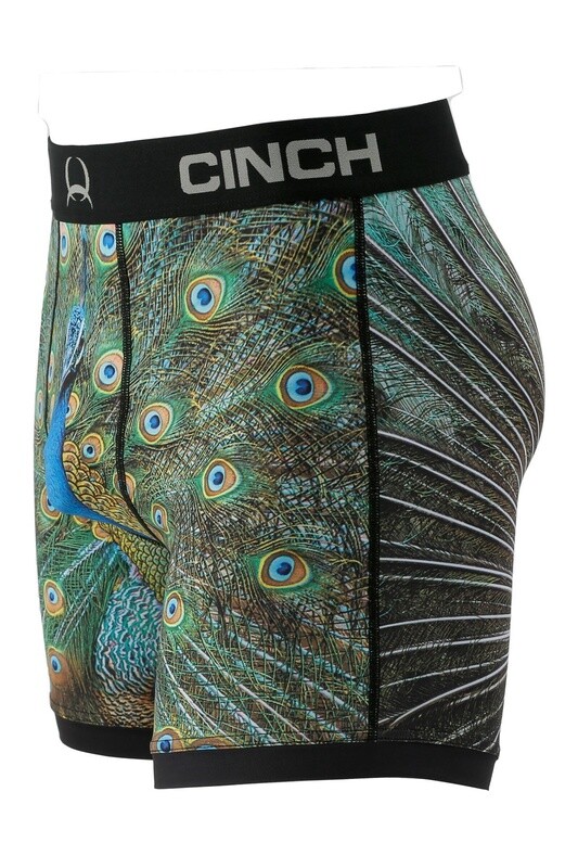 MXY6009016 MEN'S CINCH 6" PEACOCK BOXER BRIEF