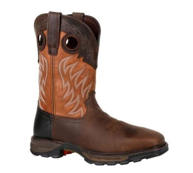 DDB0215 MEN&#39;S DURANGO 11&quot; COPPER / RUGGED BROWN SQUARE STEEL TOE WATERPROOF WORK BOOT - DURANGO® MAVERICK XP™