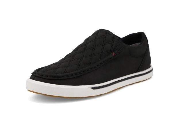 WCA0087 WOMEN&#39;S TWISTED X BLACK SLIP-ON QUILTED KICKS