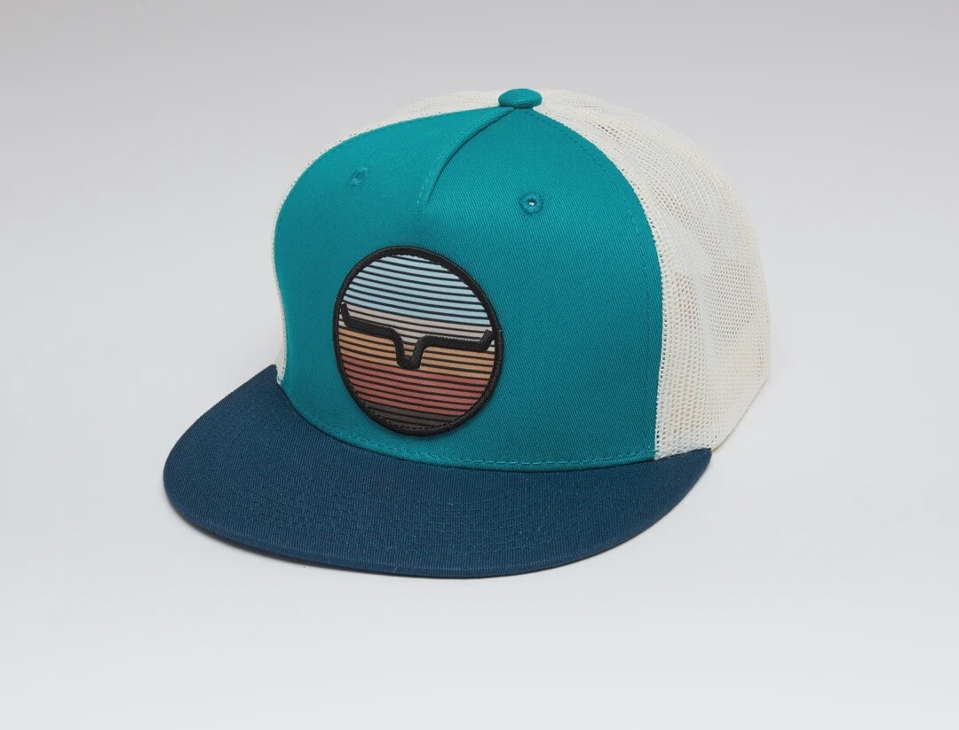 KIMES RANCH THE GRADUATE TEAL SNAPBACK TRUCKER HAT