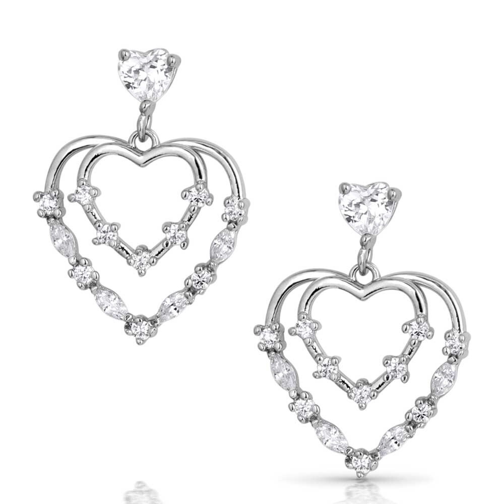 ER5797 MONTANA SILVERSMITHS Heart Grows Crystal Earrings
