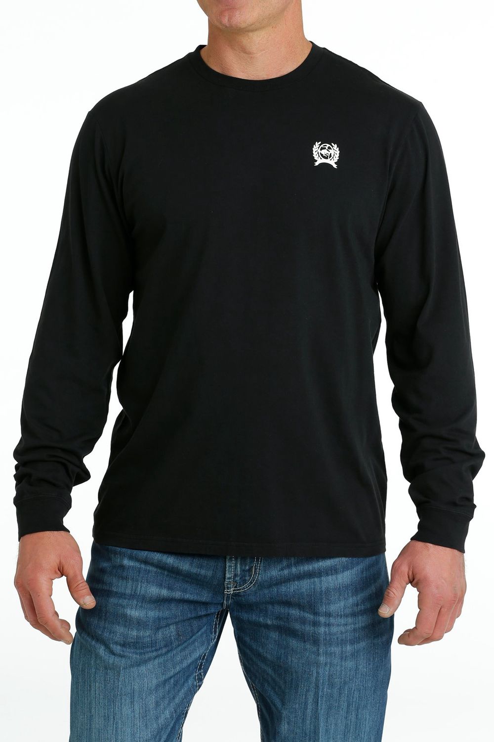 MTK1721011 MEN&#39;S CINCH BLACK LONG-SLEEVE TEE