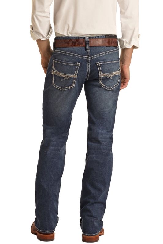 BM1PD03105 MEN'S ROCK &amp; ROLL REFLEX ROPE STITCH PISTOL  REGULAR STRAIGHT JEAN
