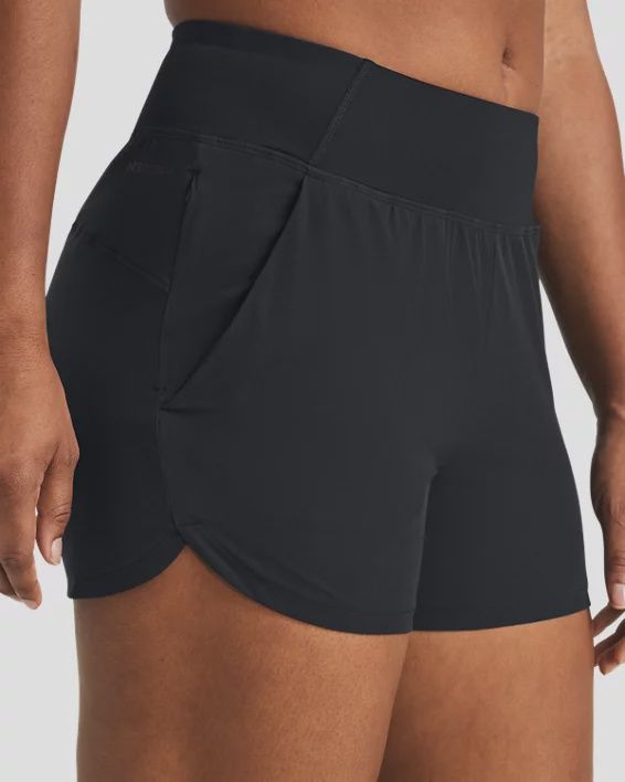 1383556-001 WOMEN&#39;S UNDER ARMOUR FUSION SHORTS - BLACK