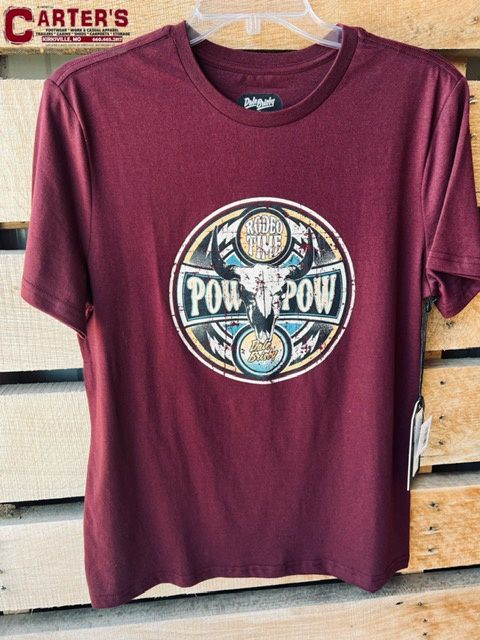 BU21T04431 ADULT (UNISEX) ROCK &amp; ROLL MAROON DALE GRAPHIC SHORT-SLEEVE TEE