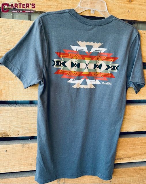 RG1096 MEN&#39;S PENDLETON S/S ASPHALT HIGHLAND PEAK GRAPHIC TEE
