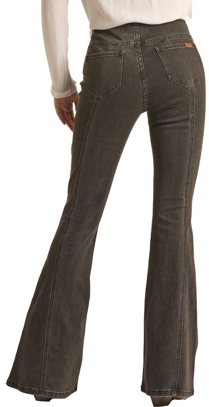 RRWD6PRZR2 WOMEN&#39;S ROCK&amp;ROLL BLACK PULL-ON FLARE