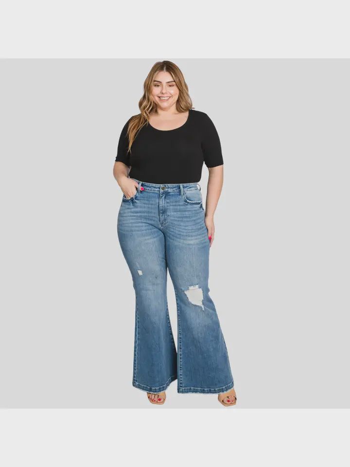 PX289F-MD WOMEN&#39;S PETRA PLUS MEDIUM WASH