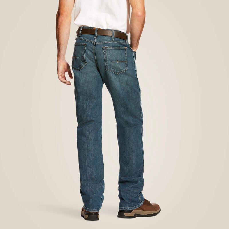 10016221 MEN'S ARIAT REBAR M4 RELAXED DURA-STRETCH BOOT CUT JEAN
