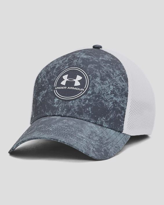 1369804-044 MEN&#39;S UNDER ARMOUR ISO-CHILL DRIVER MESH CAP - GRAY