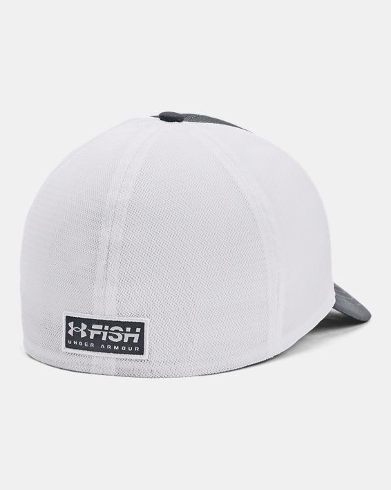 1376716-013 MEN'S UNDER ARMOUR FISH HUNTER MESH CAP - GRAY