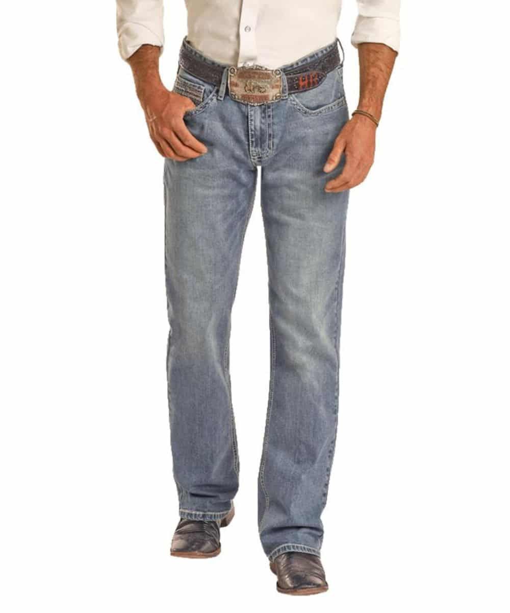 BM1PD02492 MEN&#39;S ROCK &amp; ROLL MEDIUM VINTAGE WASH PISTOL JEAN
