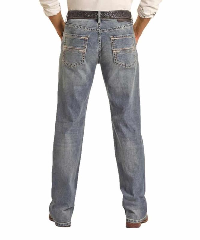 BM1PD02492 MEN'S ROCK &amp; ROLL MEDIUM VINTAGE WASH PISTOL JEAN