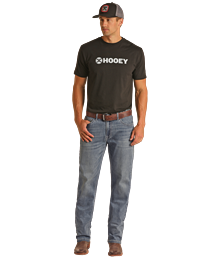 HYMDTBR1CF MEN&#39;S HOOEY BY ROCK &amp; ROLL RELAXED FIT STACKABLE BOOTCUT JEAN
