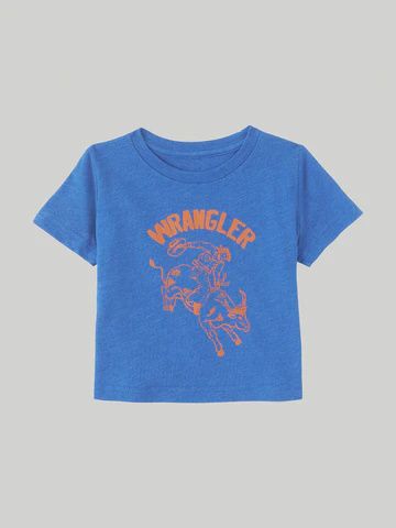 2347242 BABY BOY WRANGLER ROYAL BLUE LOGO SHORT-SLEEVE TEE