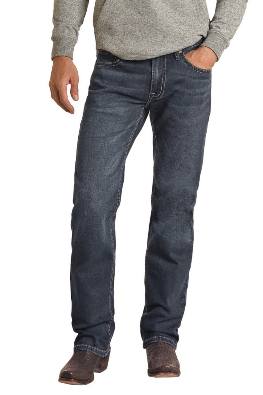 HM1RD03081 MEN&#39;S HOOEY BY ROCK &amp; ROLL REVOLVER STRAIGHT LEG SLIM FIT JEAN