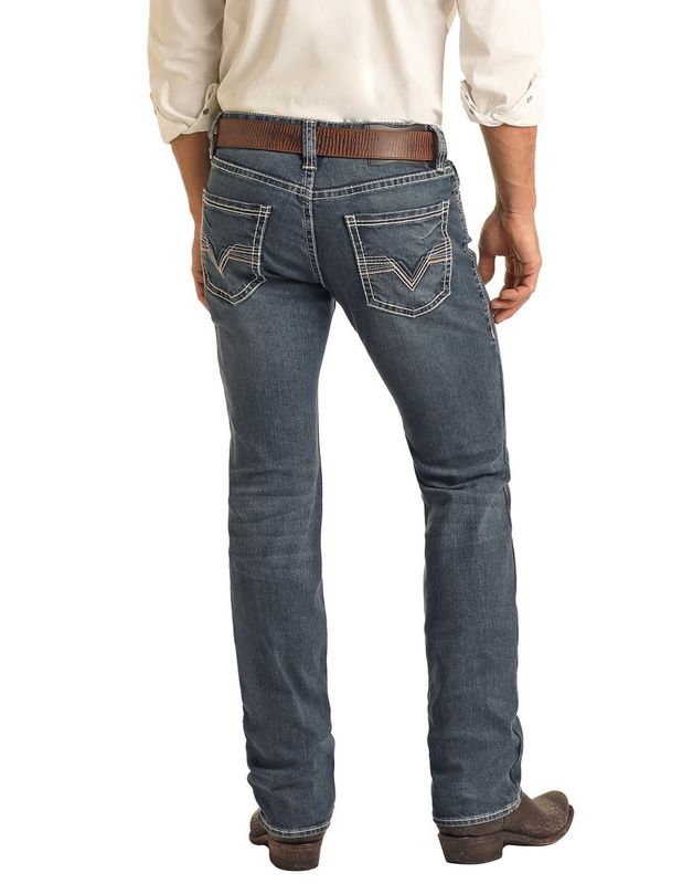 BM1RD04256 MEN'S ROCK &amp; ROLL SLIM STRAIGHT REVOLVER JEAN