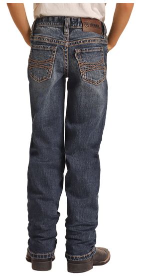 HYBD1RR10U BOY'S HOOEY BY ROCK &amp; ROLL MEDIUM WASH SLIM FIT JEAN